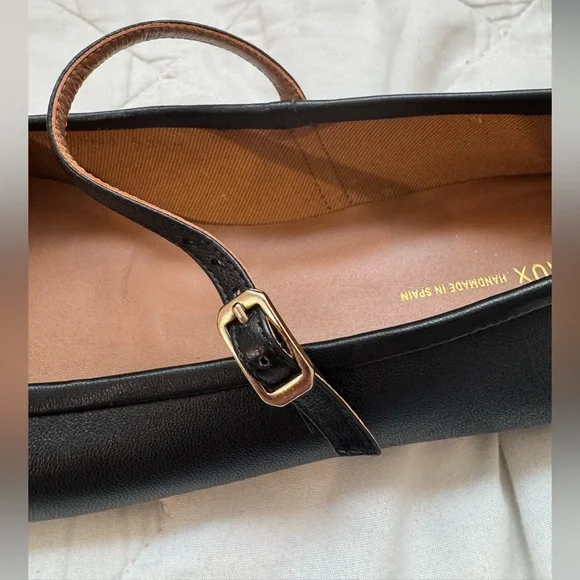 Margaux The Demi Mary Jane Flat in Black Napa Leather size 43.5 - Picture 5 of 11